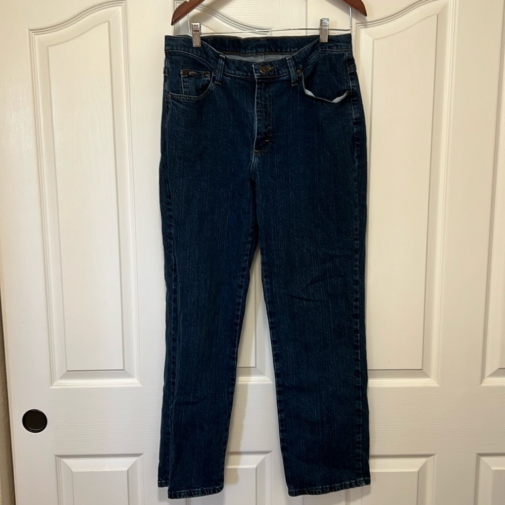 Lee Riders Womens 14M Denim Blue Jeans